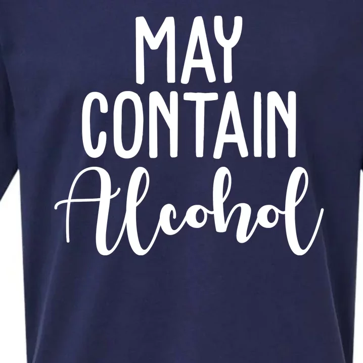 May Contain Alcohol Funny Sueded Cloud Jersey T-Shirt