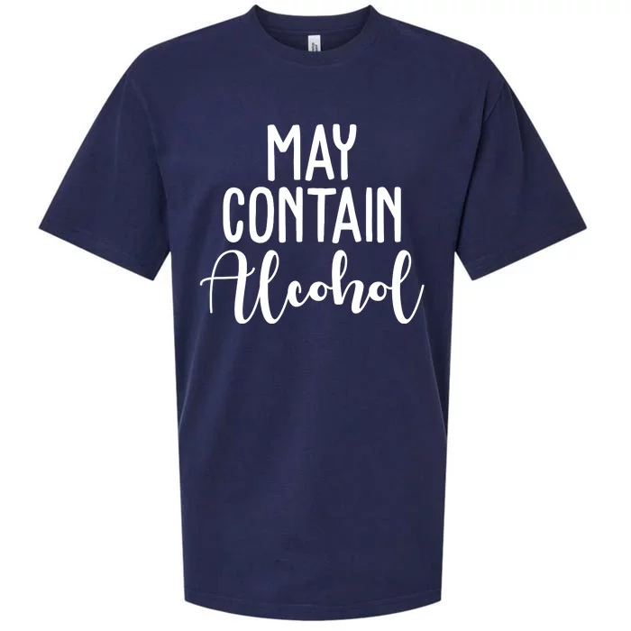 May Contain Alcohol Funny Sueded Cloud Jersey T-Shirt