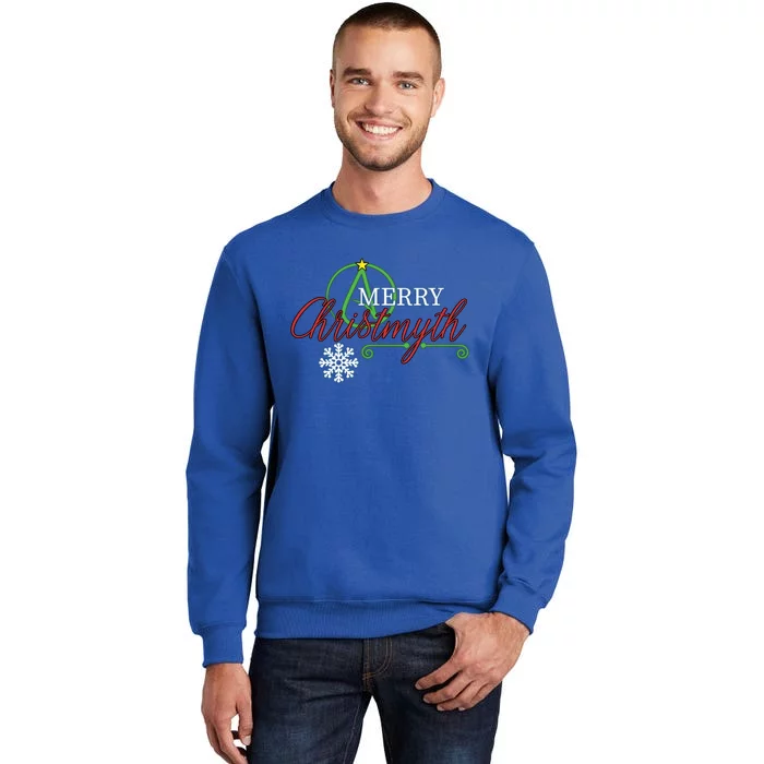 Merry Christmyth Atheist Christmas Gift (Color) Sweatshirt