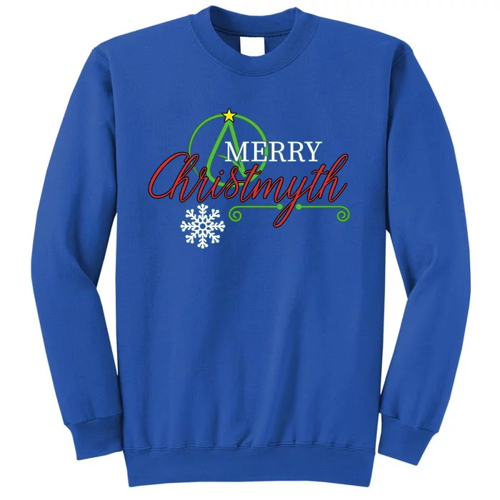 Merry Christmyth Atheist Christmas Gift (Color) Sweatshirt