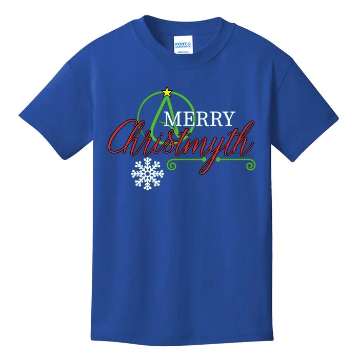 Merry Christmyth Atheist Christmas Gift (Color) Kids T-Shirt