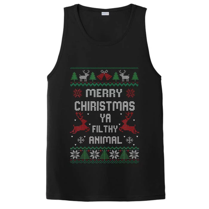 Merry Christmas Animal Filthy Ya Performance Tank