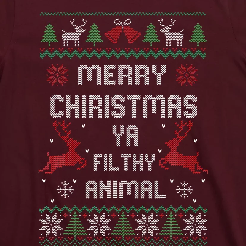 Merry Christmas Animal Filthy Ya T-Shirt