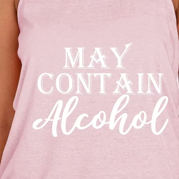 May Contain Alcohol Women's Knotted Racerback Tank