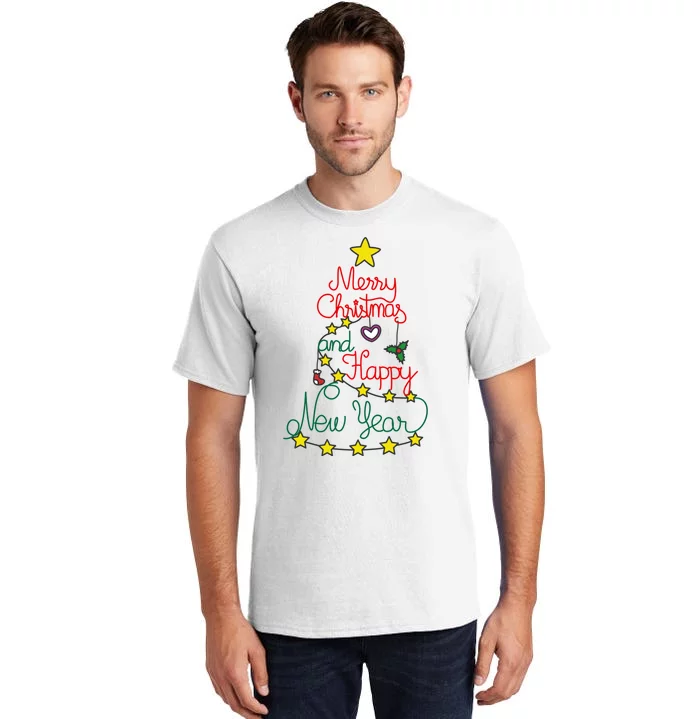 Merry Christmas And Happy New Year Tall T-Shirt