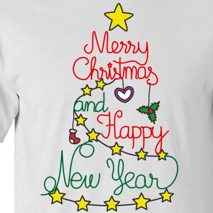 Merry Christmas And Happy New Year Tall T-Shirt