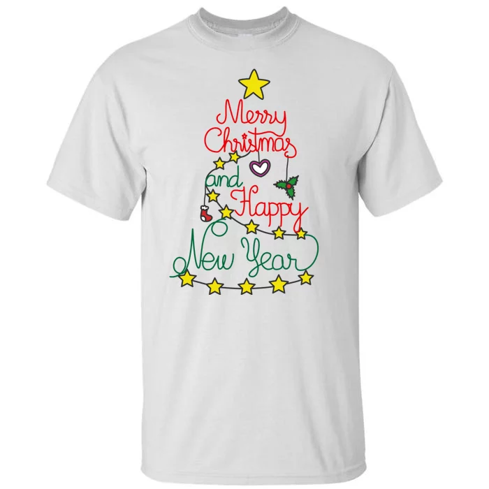 Merry Christmas And Happy New Year Tall T-Shirt