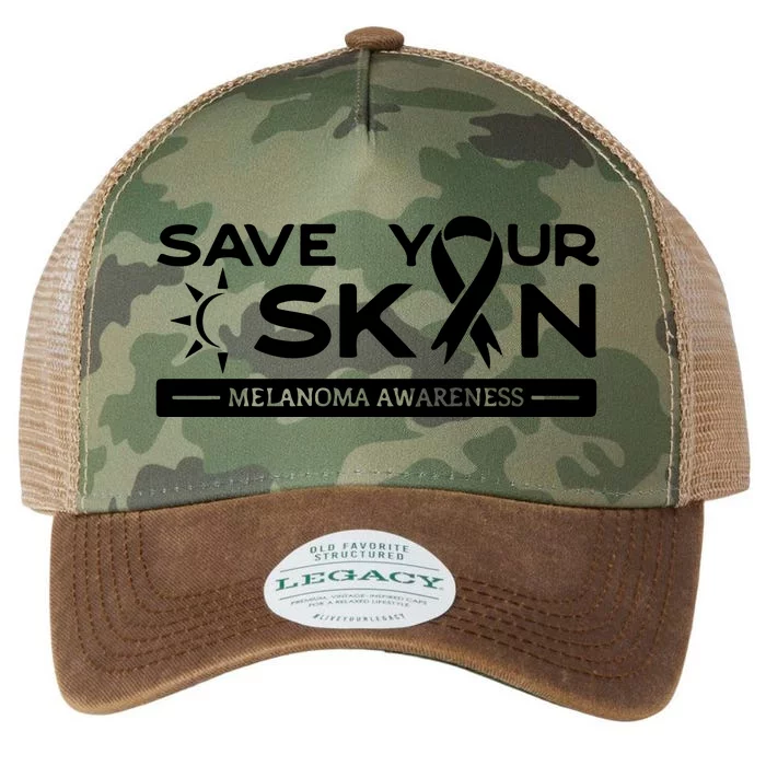 Melanoma Cancer Awareness Save Your Skin Legacy Tie Dye Trucker Hat