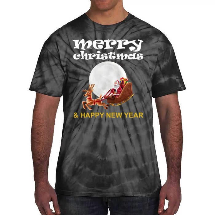 Merry Christmas And Happy New Year Tie-Dye T-Shirt