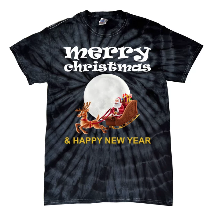 Merry Christmas And Happy New Year Tie-Dye T-Shirt