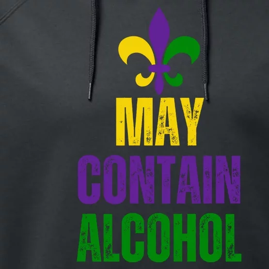 May Contain Alcohol Performance Fleece Hoodie