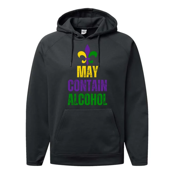 May Contain Alcohol Performance Fleece Hoodie