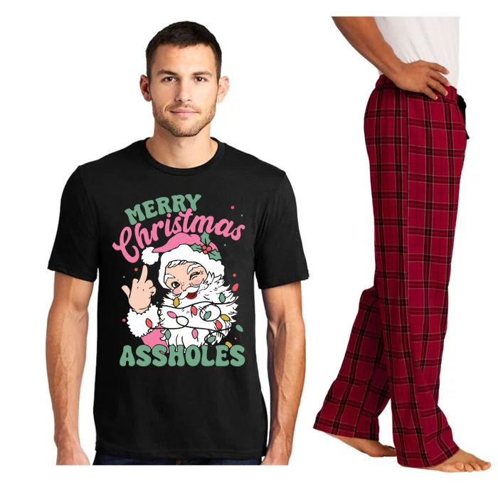 Merry Christmas Assholes Funny Pajama Set