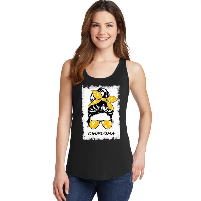 Messy Chordoma Awareness Ladies Essential Tank