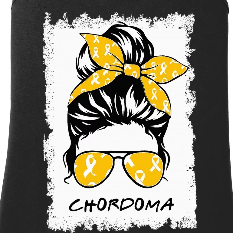 Messy Chordoma Awareness Ladies Essential Tank