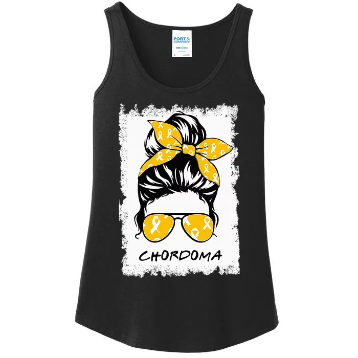 Messy Chordoma Awareness Ladies Essential Tank