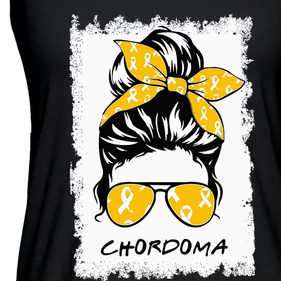 Messy Chordoma Awareness Ladies Essential Flowy Tank