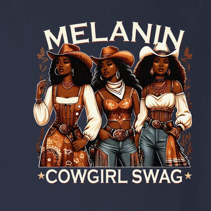 Melanin Cowgirls African Melanin Cowgirl Swag Black History Toddler Long Sleeve Shirt