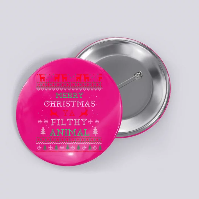 Merry Christmas Animal Filthy Ya Xmas Pajama Family Matching Button