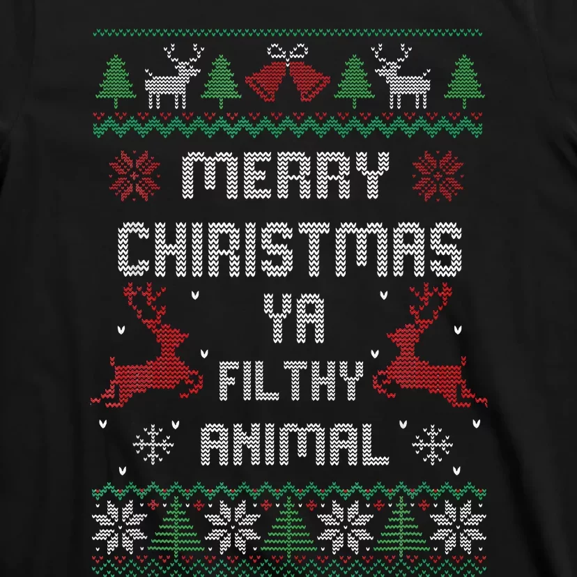 Merry Christmas Animal Filthy Ya T-Shirt