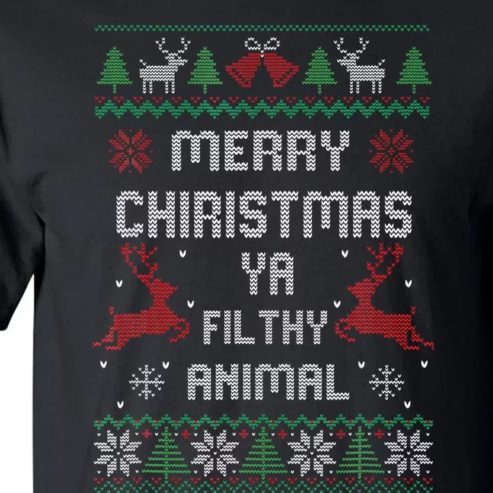 Merry Christmas Animal Filthy Ya Tall T-Shirt