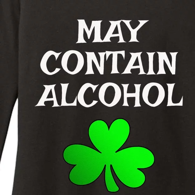 May Contain Alcohol Funny St. Saint Patrick's Day Womens CVC Long Sleeve Shirt