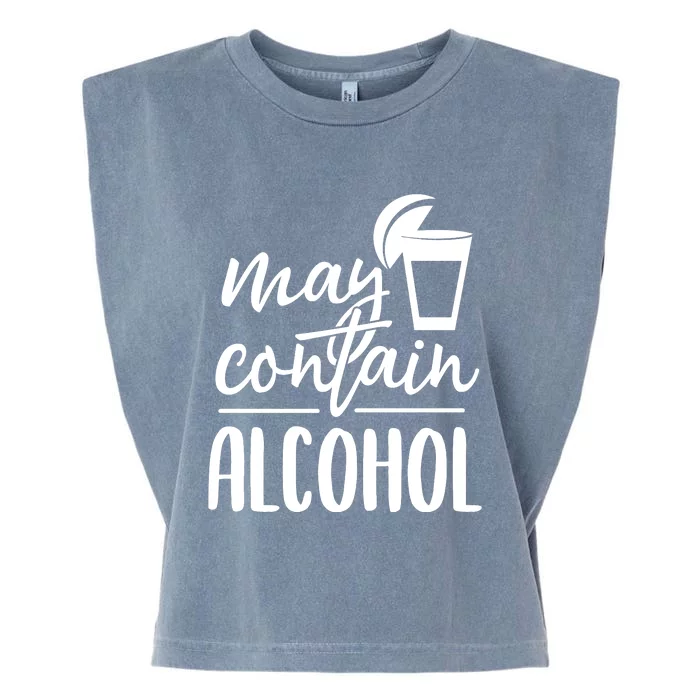 May Contain Alcohol Garment-Dyed Women's Muscle Tee