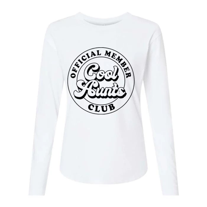 Member Cool Aunts Club Auntie Aunt Mothers Day Womens Cotton Relaxed Long Sleeve T-Shirt