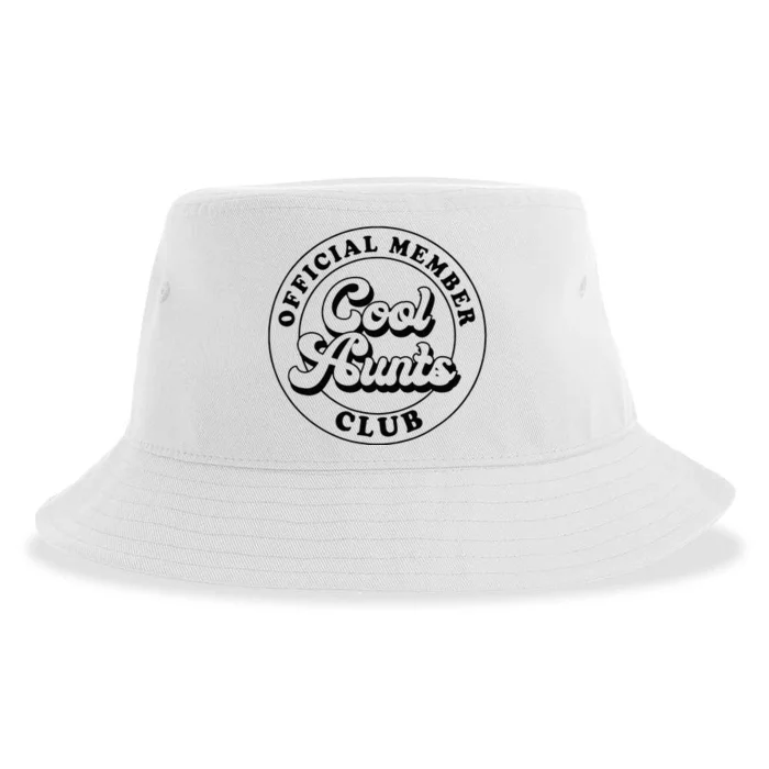 Member Cool Aunts Club Auntie Aunt Mothers Day Sustainable Bucket Hat