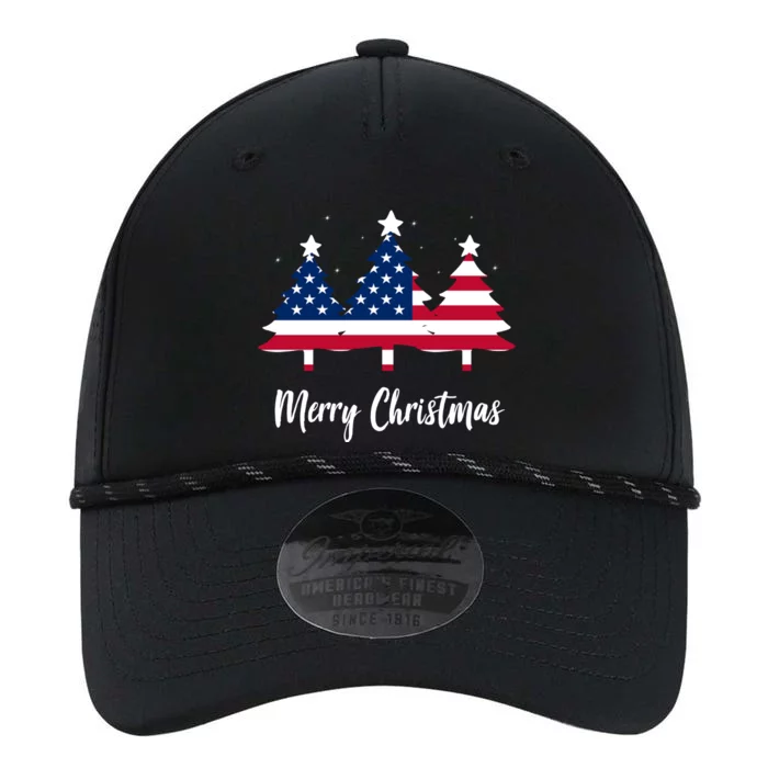 Merry Christmas American Flag Trees Performance The Dyno Cap