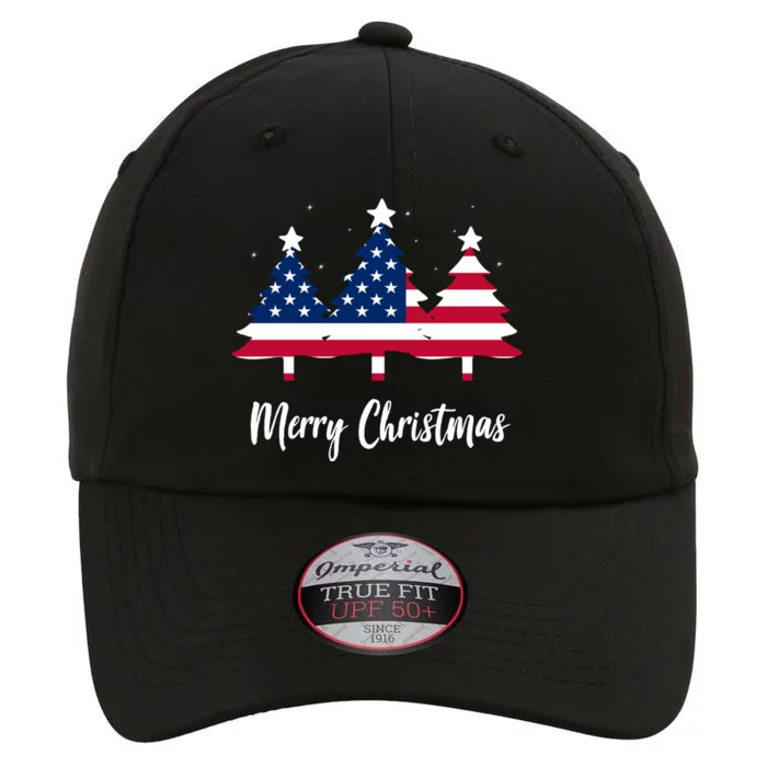 Merry Christmas American Flag Trees The Original Performance Cap