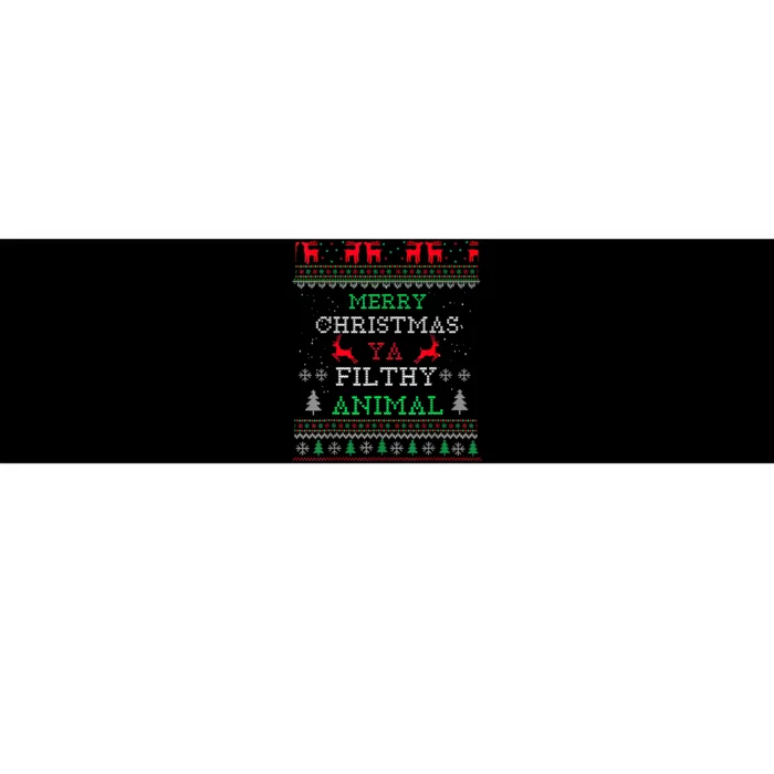 Merry Christmas Animal Filthy Ya Xmas Pajama Family Matching Bumper Sticker