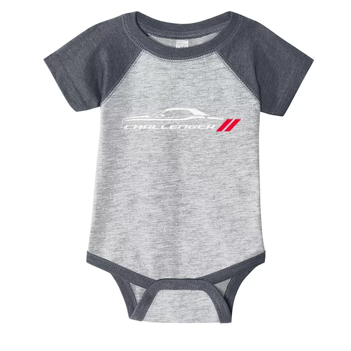 Muscle Car American Flag 4th July Infant Baby Jersey Bodysuit