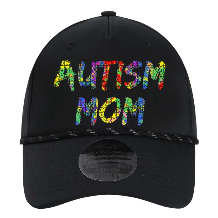 Matching Colorful Autism Puzzle Piece Design Gift Autism Mom Performance The Dyno Cap