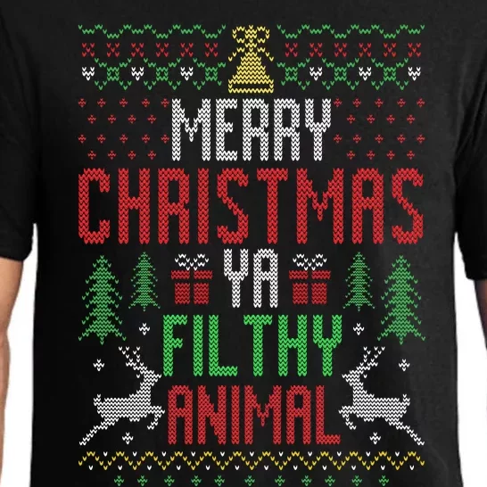 Merry Christmas Animal Filthy Ya Xmas Pajama Pajama Set