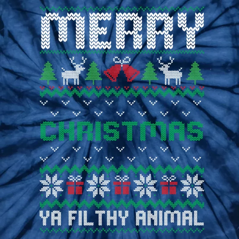 Merry Christmas Animal Filthy Ya For Gift Tie-Dye T-Shirt