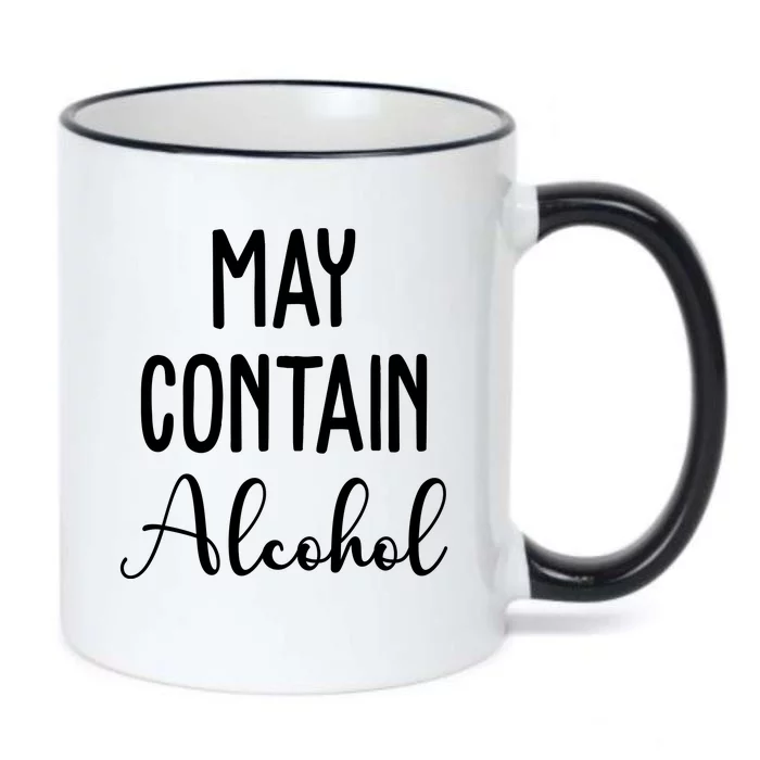 May Contain Alcohol Funny Party Black Color Changing Mug