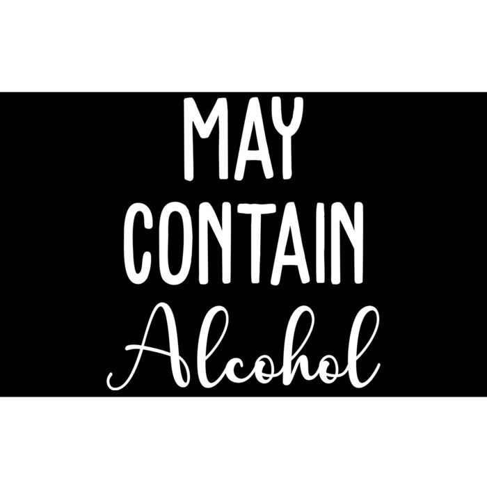 May Contain Alcohol Funny Party Bumper Sticker