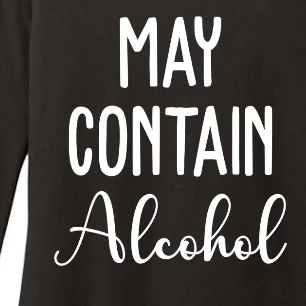 May Contain Alcohol Funny Party Womens CVC Long Sleeve Shirt