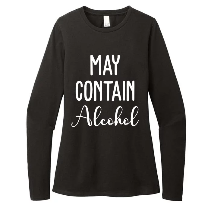 May Contain Alcohol Funny Party Womens CVC Long Sleeve Shirt