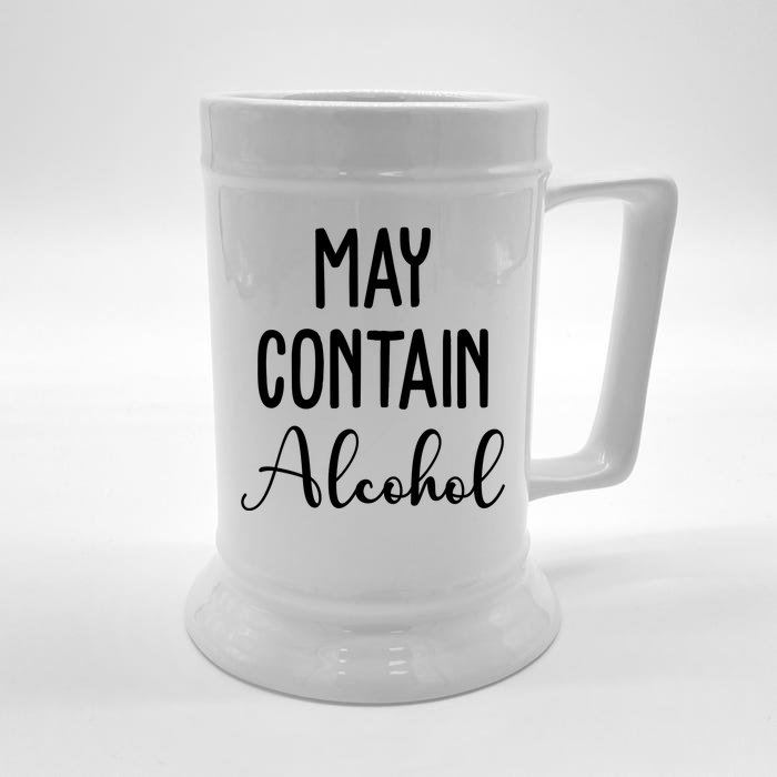 May Contain Alcohol Funny Party Front & Back Beer Stein