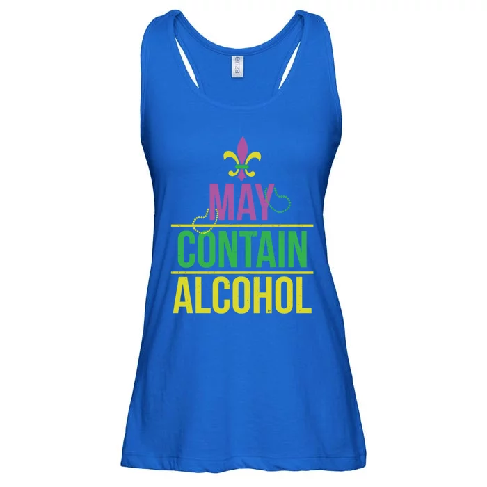 May Contain Alcohol Mardi Gras Party Ing Cool Gift Ladies Essential Flowy Tank