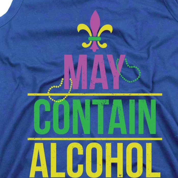 May Contain Alcohol Mardi Gras Party Ing Cool Gift Tank Top