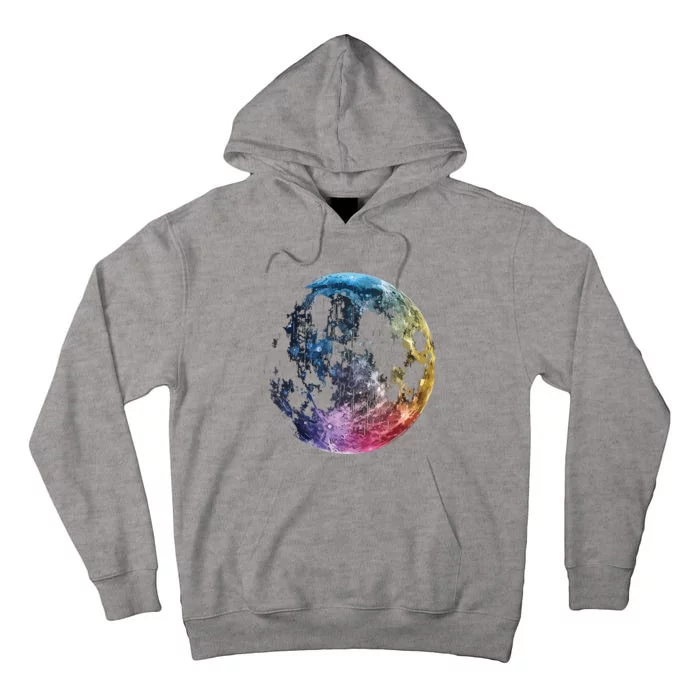 Moon Colored Art Graphic Artwork Motif Moon Tall Hoodie