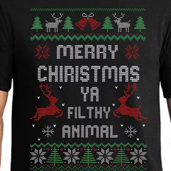 Merry Christmas Animal Filthy Ya Xmas Pajama Pajama Set