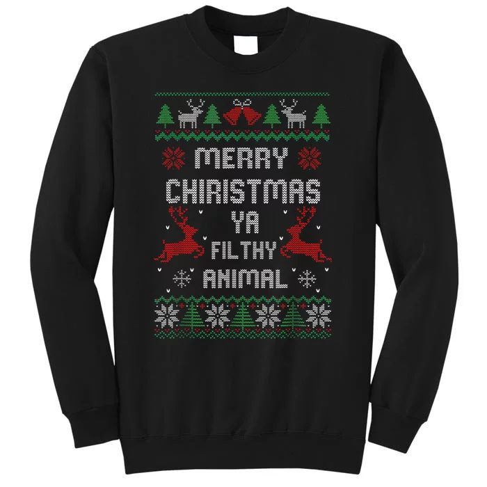 Merry Christmas Animal Filthy Ya Xmas Pajama Sweatshirt