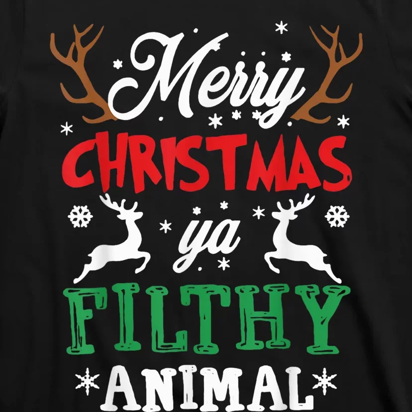 Merry Christmas Animal Filthy Ya Xmas Pajama T-Shirt