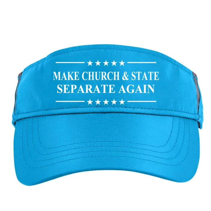 Make Church And State Separate Again Political Activist Gift Adult Drive Performance Visor