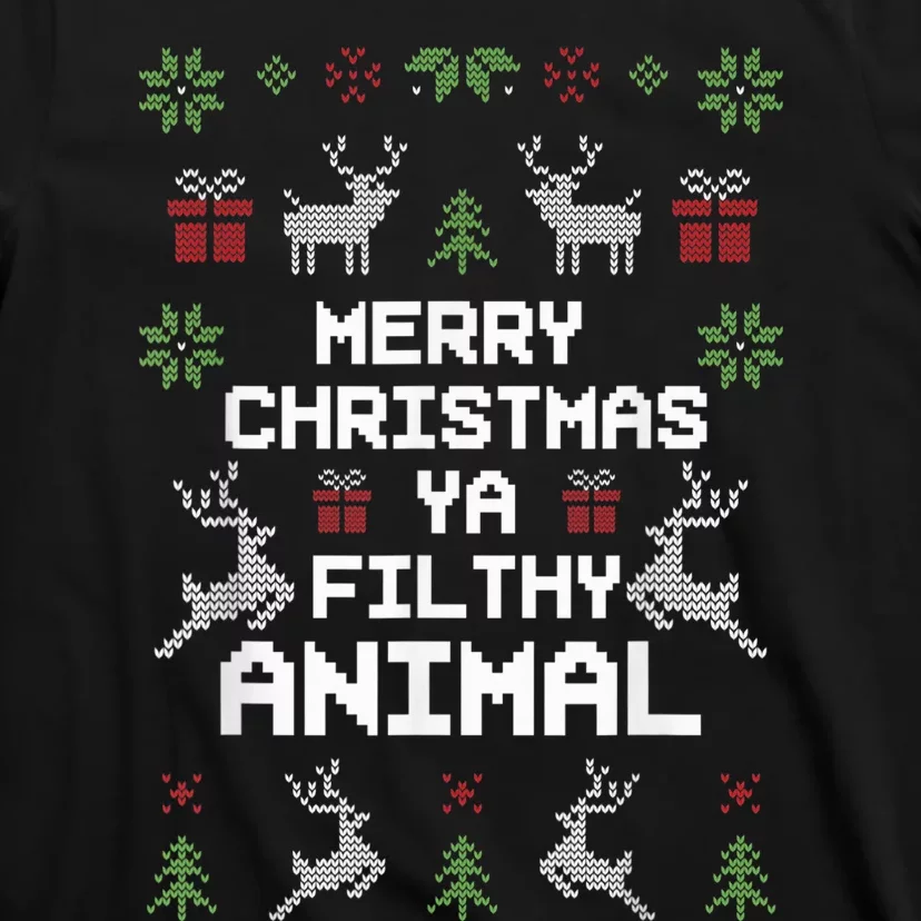 Merry Christmas Animal Filthy Ya T-Shirt