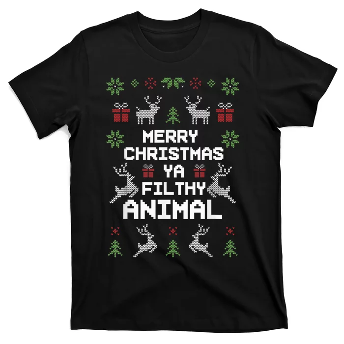 Merry Christmas Animal Filthy Ya T-Shirt